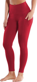 Women Out Pockets High Waist Yoga Pant Stretchy Workout Leggings